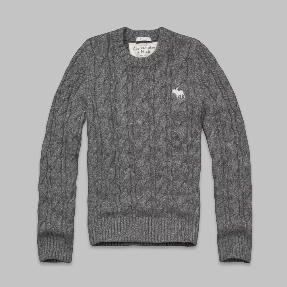 NWT Abercrombie & Fitch cable knit wool sweater